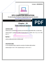 Chapter - 35 Time Intervel System