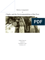 Chipko and Environmentalism of The Poor - History Assignment 1 - Sem 6