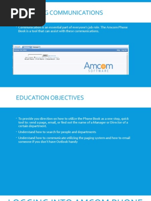 CMC-Amcom Phone Book Education 2018
