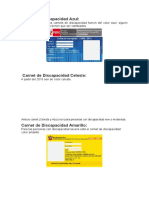 Carnet de Discapacidad Azul