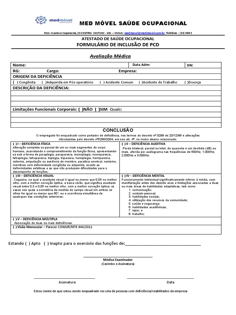 Laudo PCD | PDF