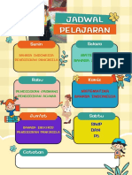 Warna-Warni Ceria Jadwal Pelajaran Dokumen A4