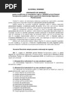 Proiect de modificare a Legii 293_2004