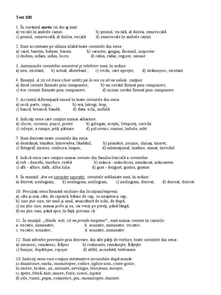 Nota - Test 100 | PDF