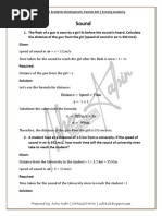 AJK Board Class 10th Physics Solved Numericals of Chapter 11, Ilmkidunya