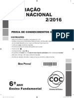 COC - AN2 - 6º Ano - 2016