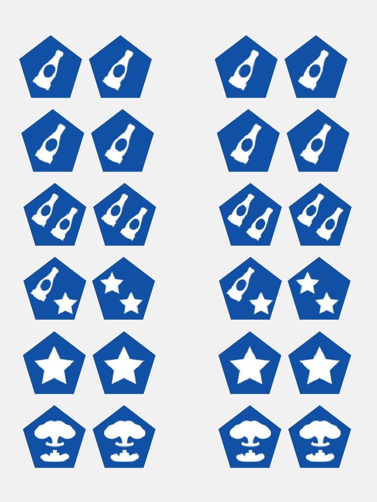Blue Dice Faces PDF