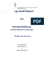 Korean Embassy Energy Audit Report