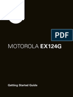 Motorola EX124G Manual Cel Phone