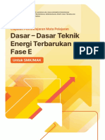 CP Mata Pelajaran Dasar - Dasar Teknik Energi Terbarukan