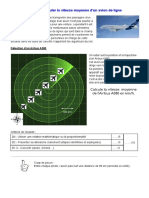 Activité Et Corrigé - Calculer La Vitesse Moyenne D'un Avion de Ligne