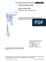 AN120118.006 - Manual de Peças Talha Elétrica GM2 - GM4 - GM6 - GM8 - Ano 2012
