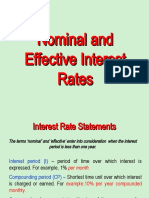 Nominal & Effective Interest Rates