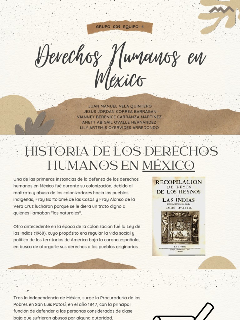 Historia y Desafíos de Derechos Humanos en México | PDF