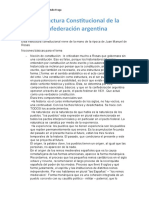 La Estructura Constitucional de La Confederación Argentina