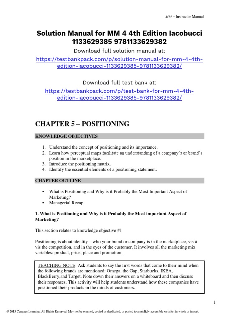 Positioning Strategies in Marketing | PDF | Marketing | Brand