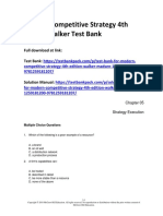 Modern Competitive Strategy 4th Edition Walker Test Bank 1