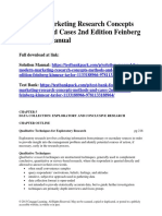 Modern Marketing Research Concepts Methods and Cases 2nd Edition Feinberg Solutions Manual 1
