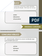 Concurso Biblico Enigmas Curiosos RESPOSTAS