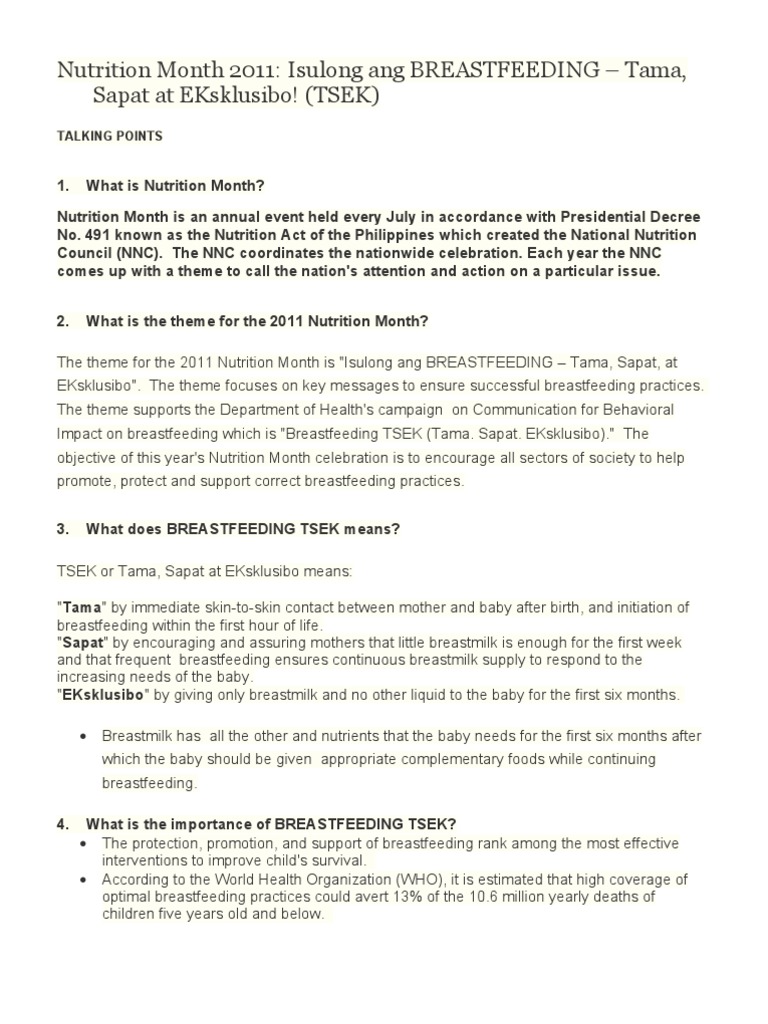 Essays isulong ang breastfeeding tama sapat at eksklusibo 03 picture