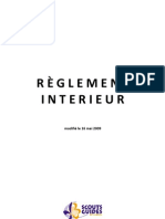 Reglement Interieur SGDF