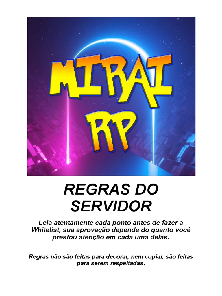 COMO FAZER A WHITELIST AUTOMÁTICA DOS SERVIDORES? [REGRAS DO RP]