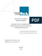 Dissertação de Mestrado Participação em Rixa Artigo 151º Do C.P.