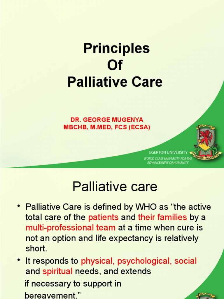 Key Principles of Palliative Care | PDF | Palliative Care | End Of Life ...