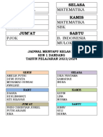 Jadwal