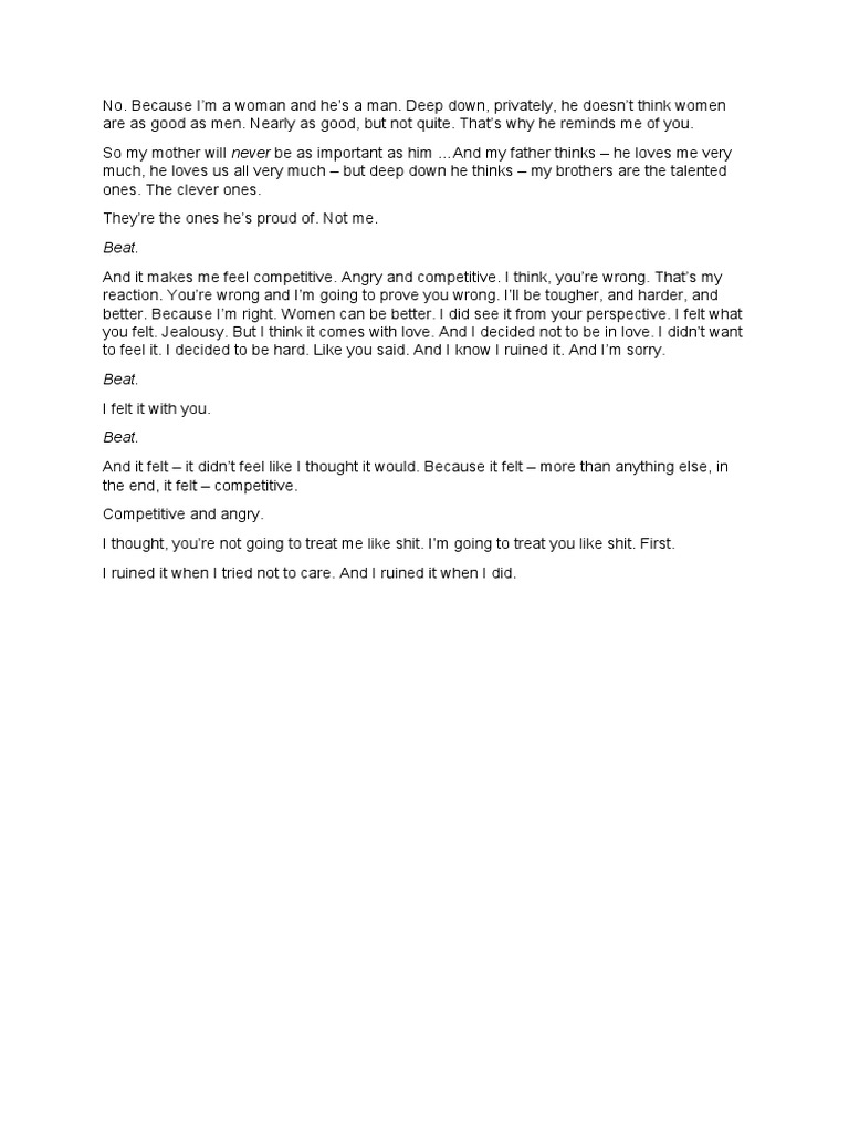 Rabbit Monologue | PDF | Wellness