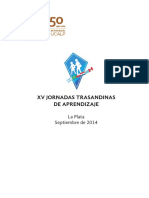 XV Jornadas Trasandinas de Aprendizaje, La Plata, Argentina, Septiembre de 2014.