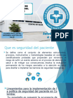 Seguridad Del Paciente Culturizacion de Reporte de Eventos Adversos Personal de Odontologia