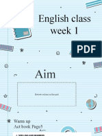 INI 51 Week 1 Clase 3 Y 4