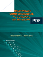 02 - Criatividade Diferencial Do Trabalho