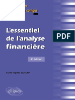 L'Essentiel de L'analyse Financière Fiches de Cours Et Cas Pratiques Corrigés