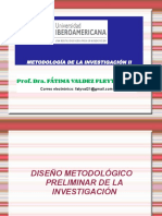 Presentación - Metodologia de La Invest II - Diseño Metodológico