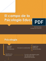 Semana 3. Campo de La Psicología Educativa