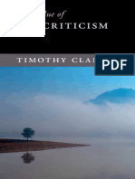 Timothy Clark - The Value of Ecocriticism-Cambridge University Press (2019)
