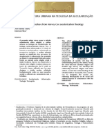 Religião e Cultura Urbana Na Teologia Da Secularização de Harvey Cox