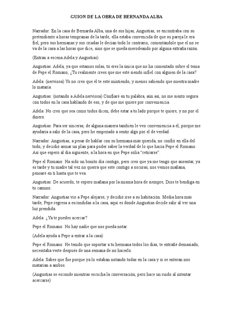 La Casa de Bernanda Alba | PDF