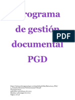 Programa de Gestion Documental - PGD