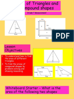 Area of Triangles and Compound Shapes