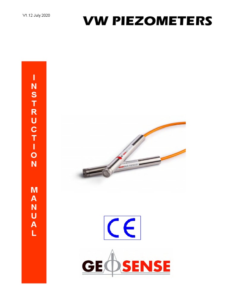 VW Piezometer VWP 3000 Manual V1.12 | PDF | Inductor | Calibration