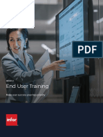 Infor Education – End User Training, Brochure, English