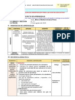 Comunicaciòn 14 Agosto Planificamos Guia de Observacion