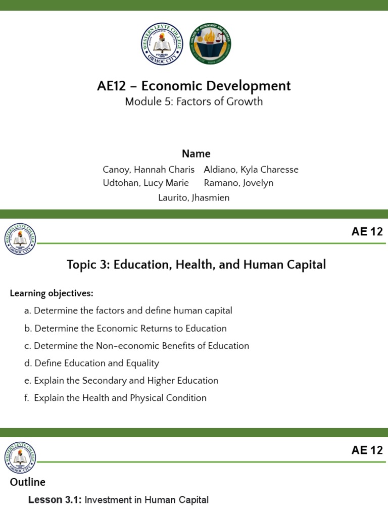 Education, Health, and Human Capital | PDF | Human Capital | Hiv/Aids