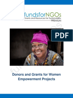 Donors and Grants For Women Empowerment Projects