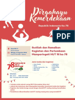 Merah Putih Ilustrasi Meriah Perlombaan 17an Poster Kemerdekaan