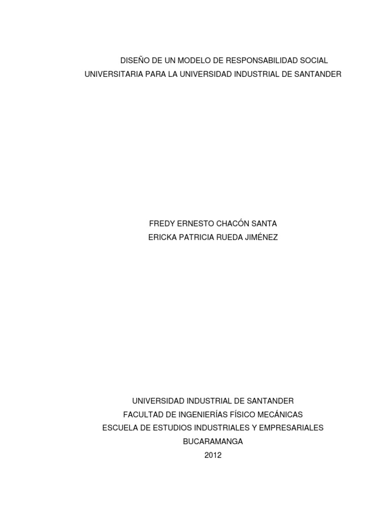 Modelo De Responsabilidad Social Pdf