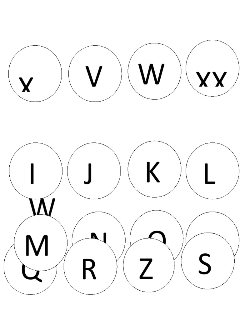 Alphabet Circles PDF